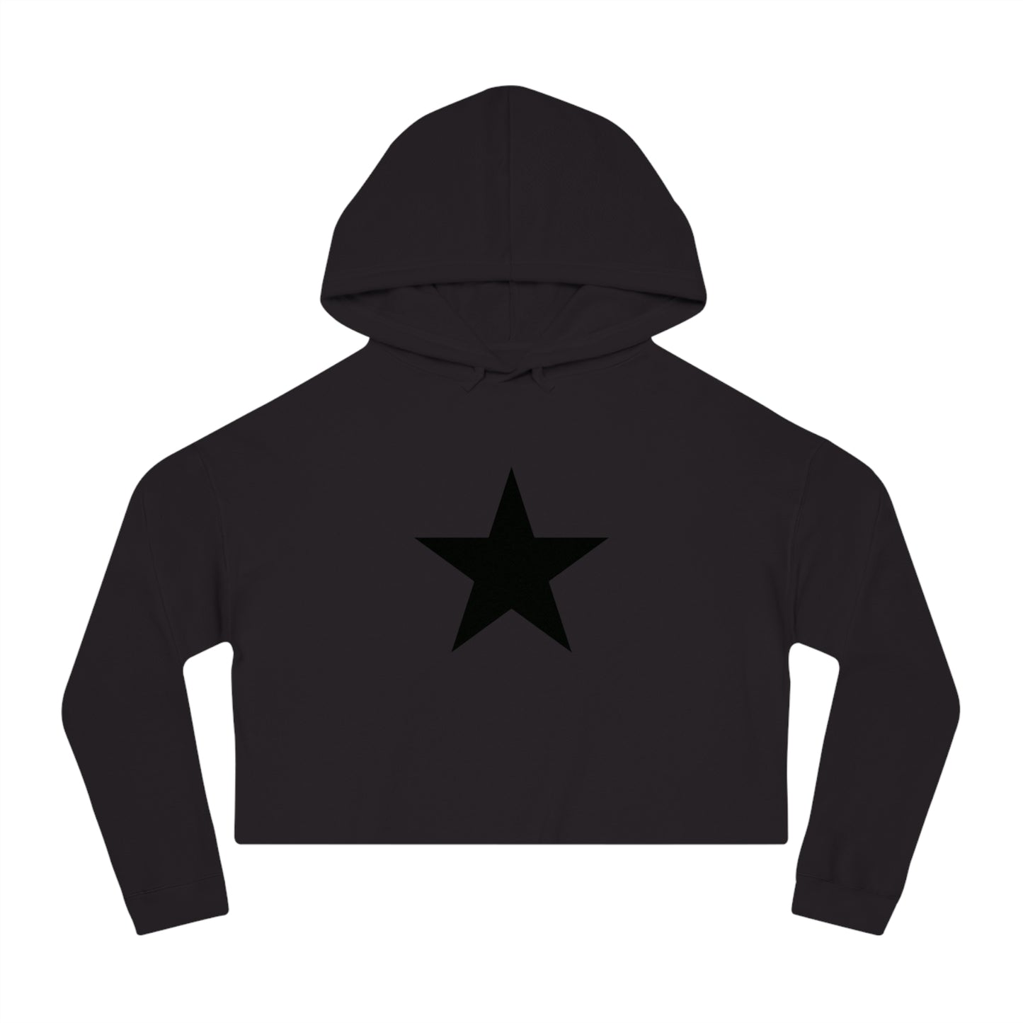 Women’s “Star “ Cropped Hooded Sweatshirt
