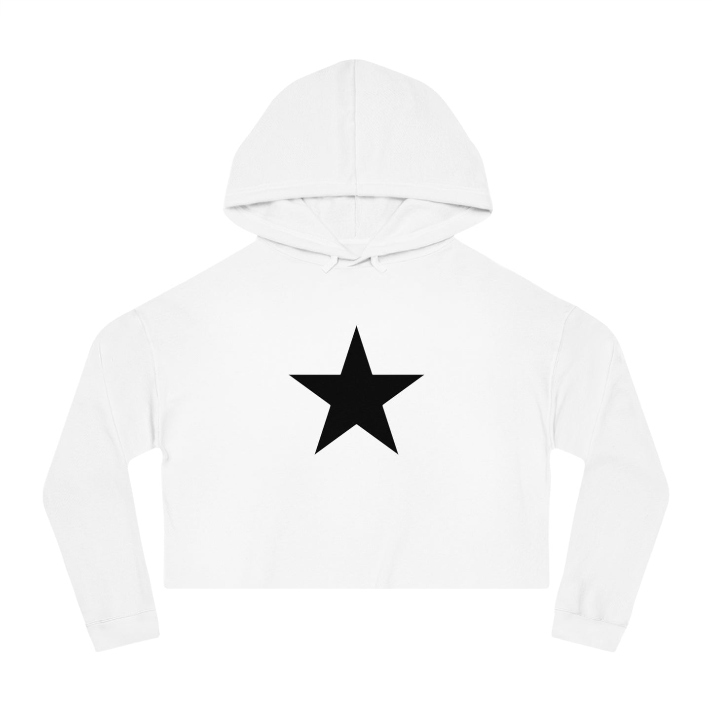 Women’s “Star “ Cropped Hooded Sweatshirt