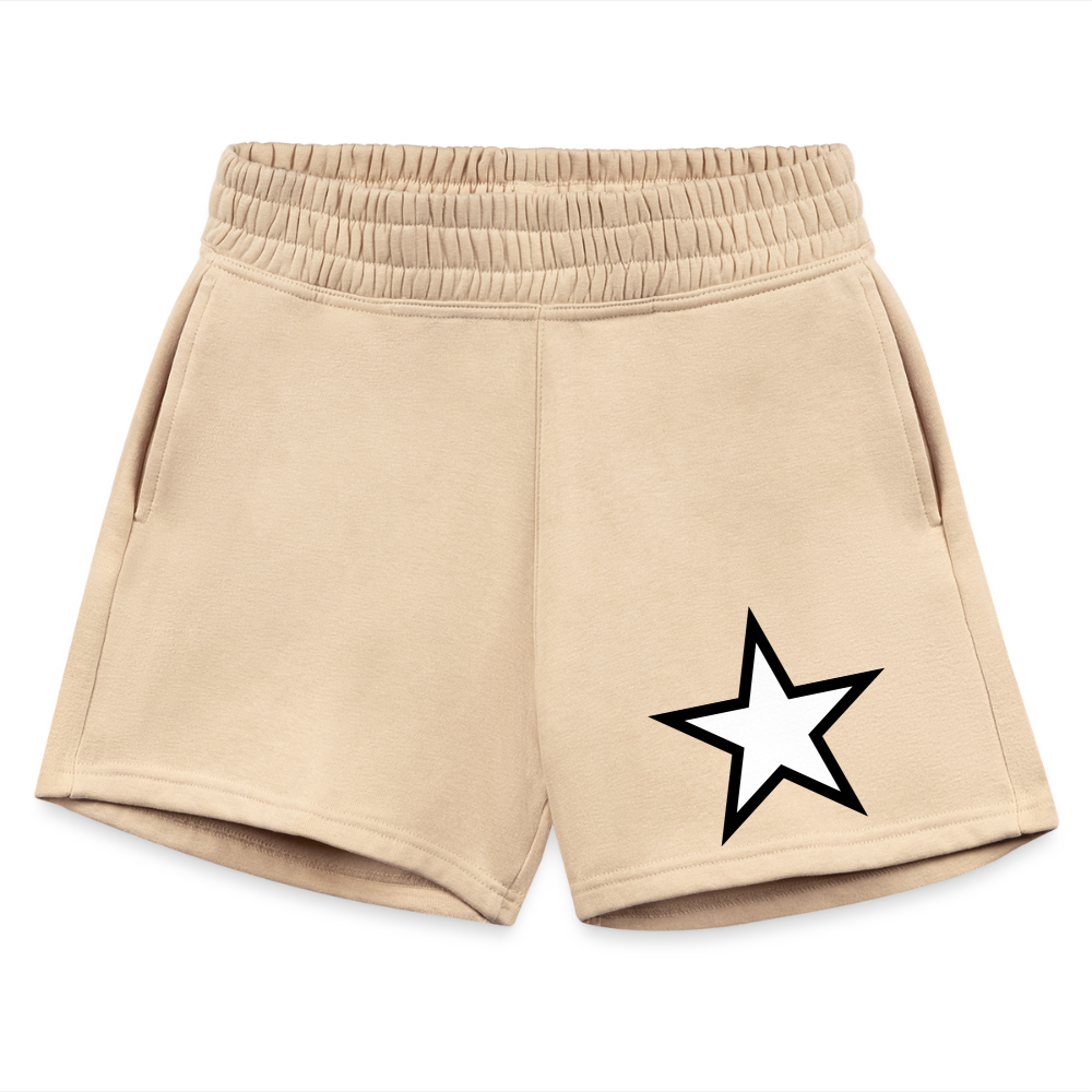 Women's “ STAR “ Jogger Shorts - nude